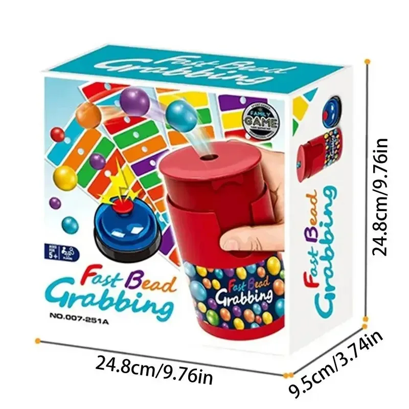 Juegos de mesa de Bingo de línea de colores, juego divertido de agarre rápido con cuentas, juego de dos jugadores con campanas para adultos y niños, juguetes de entrenamiento de reacción