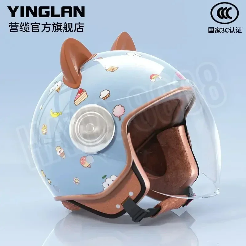 Hots 3-12 Years Old Safety Protection Kids Scooter Helmets Cute Cartoon Electric Motorcycle Bicycle Motocross Children's Helmets