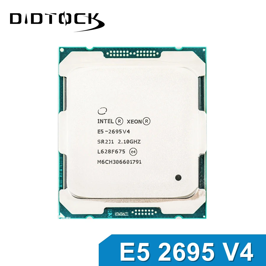 معالج Intel Xeon E5 2695 V4 2695V4 CPU 2.1 جيجا هرتز 18 نواة 45 متر 120 واط 14 نانومتر LGA 2011-3