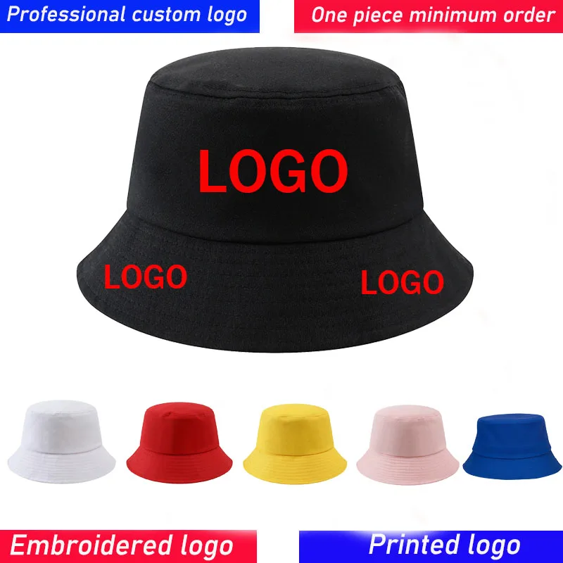 Custom DIY Embroidery Printed Logo Summer Fisherman Hat Outdoor Panama Hat Sun Protection Fishing Hunting Cap Men Ladies Sun Hat