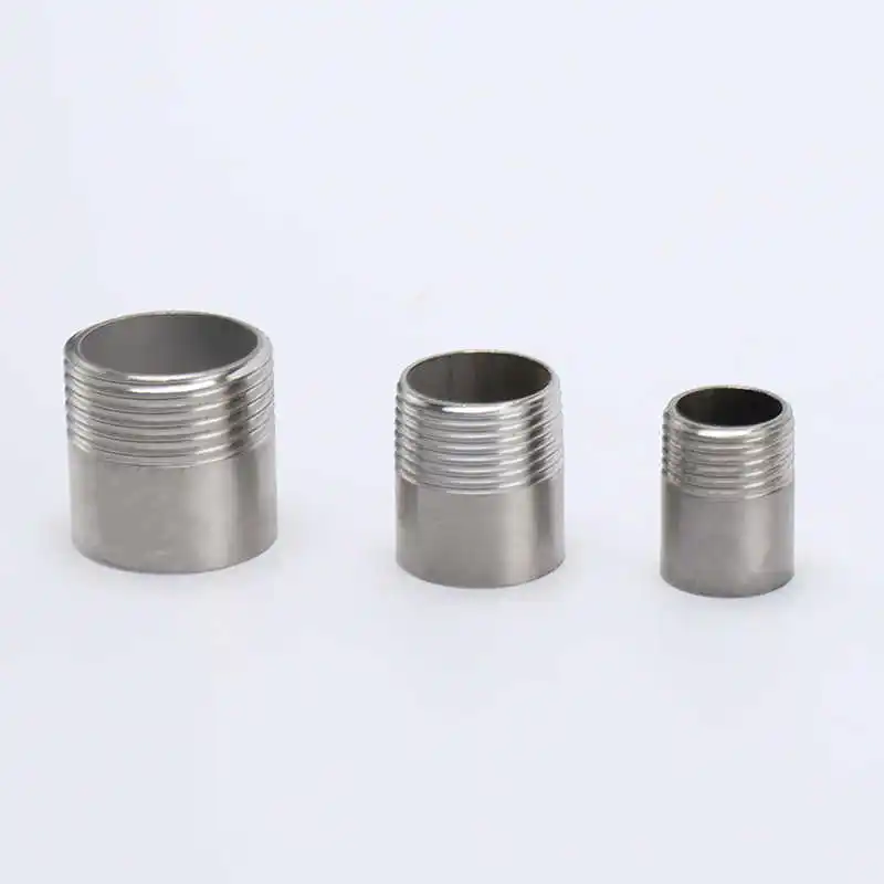 Conector de Tubería de Acero Inoxidable 304 316, Niple de Soldadura a Tope Macho BSP NPT de 1/8", 1/4", 3/8", 1/2", 3/4", 1" -2"
