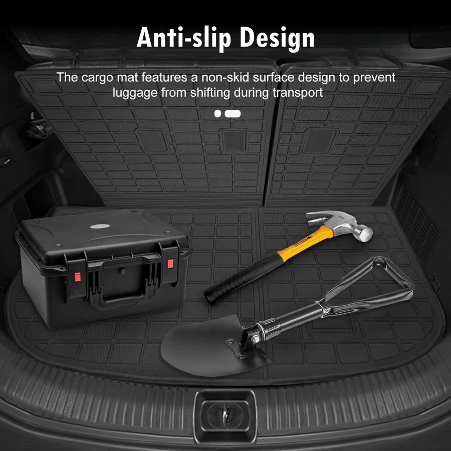 الحصير TPE ل 2026 2025 هيونداي باليسيد 7-مقعد البضائع حصيرة مسند الظهر حصيرة 2nd 3rd صف سيارة الطابق بطانة حماية جميع الأحوال الجوية