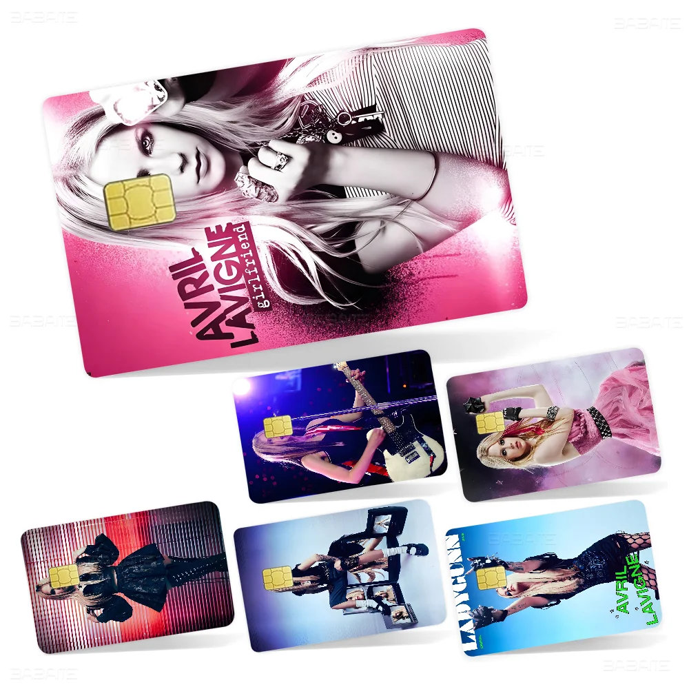 

Avril L-Lavigne 3 Game Film Cover Sticker Case For Small Chip Credit Debit Card Front Side