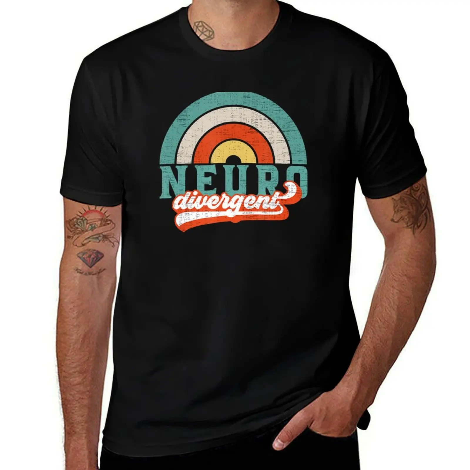 Neurodivergent Pride Autism ADHD And ASD Awareness T-Shirt Construction Work Tee Shirt T-Shirt