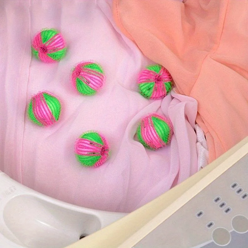 6pcs Washing Machine Hair Remover Laundry Ball Fluff Cleaning Lint Fuzz Grab
