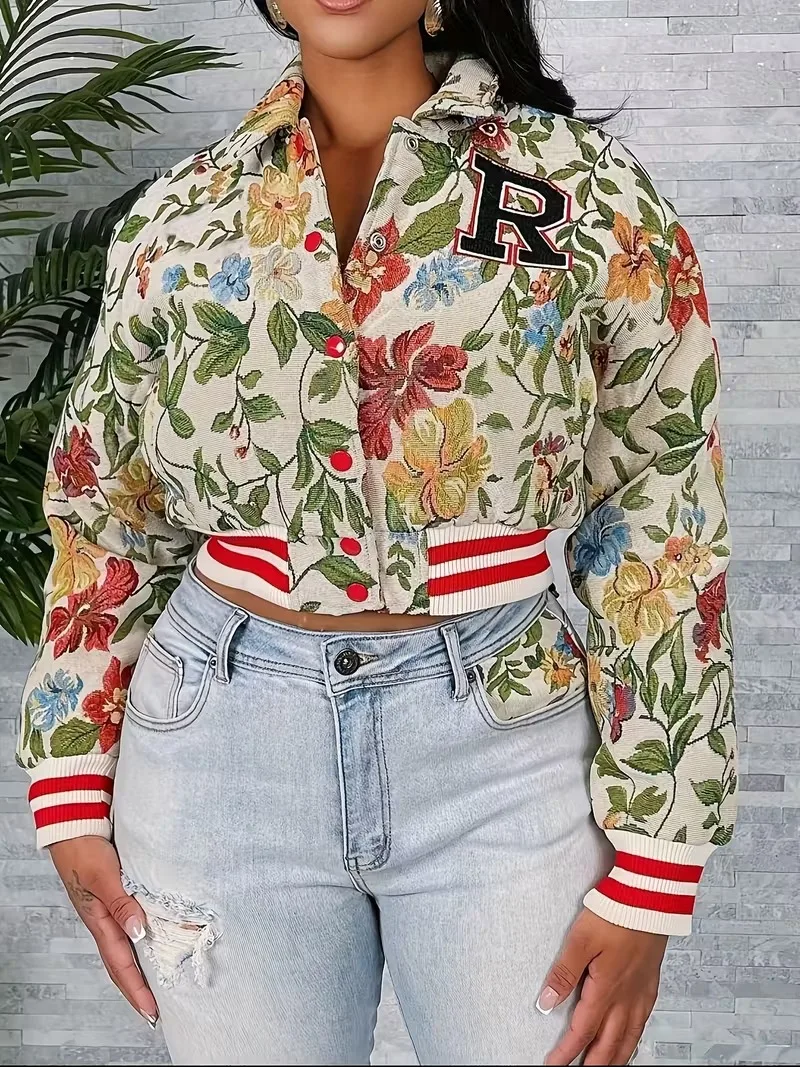 

Long-sleeved Loose Street Casual Fashion Versatile Jacket Coat For Women'S Baseball Jacket