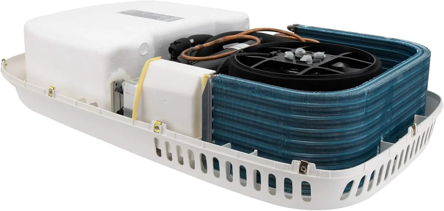 AC RV Profil Rendah 9.5K Tanpa Saluran, Opsional Pompa Panas, AC Senyap Hanya Pendingin, Unit AC RV, AC Camper