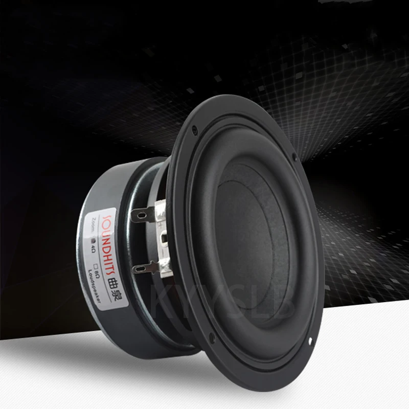 

KYYSLB 40~80W 4 Inch Speaker Driver Unit Mid-woofer Subwoofer Bass Hifi Woven Basin Powerful Sound Audio Amplifier LoudSpeaker