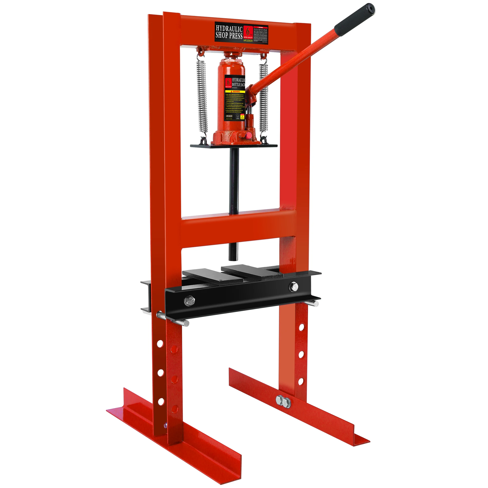 

Hydraulic 6 Ton H-Frame Garage Floor Adjustable Shop Press With Plates