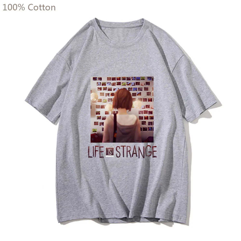 Life Is Strange Graphic Anime T-shirts Fashion Men/women Tshirt Short Sleeve 100% Cotton Tee-shirt Cute Cartoon Manga T Shirt