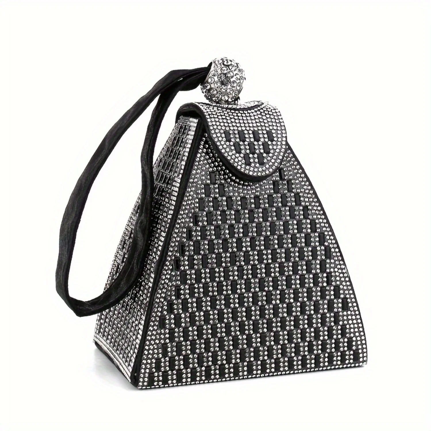 Triangle Shaped Evening Bag, Sparkly Acrylic Clutch Purse, Women's Wedding Handbag For Dinner Party Prom - Perfect for Carnival