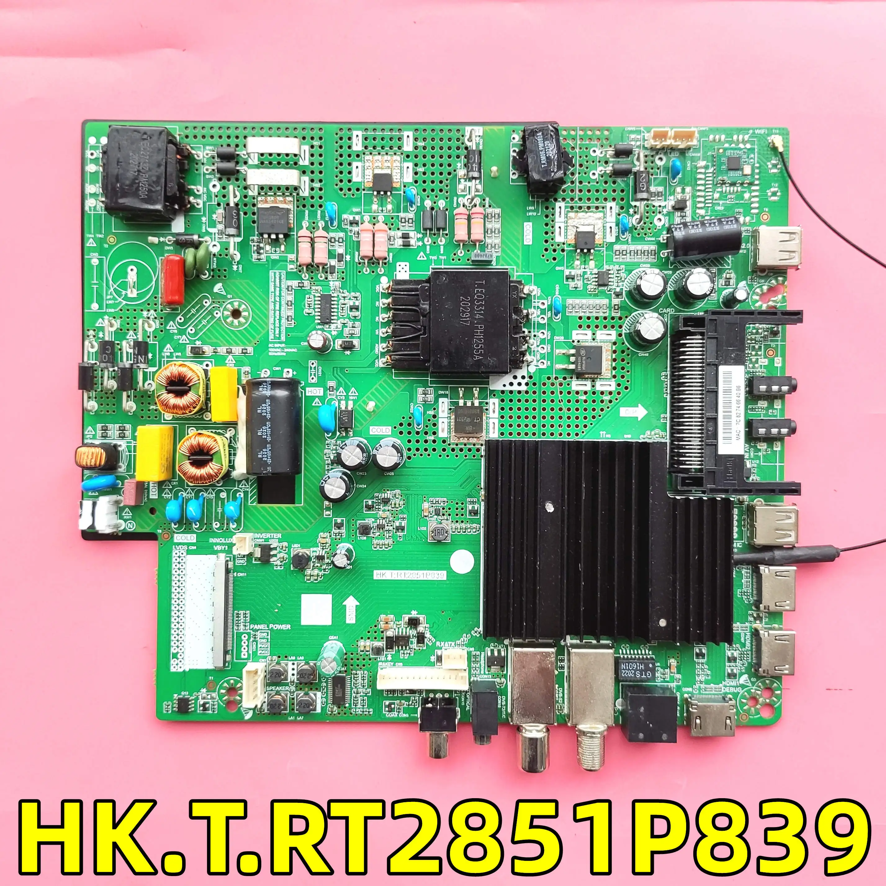 The original three-in-one motherboard 55ULEK81T2SM HK.T.RT2851P839/HK.T.RT2853P839 DVB-T2 4K network TV plywood supports DLED