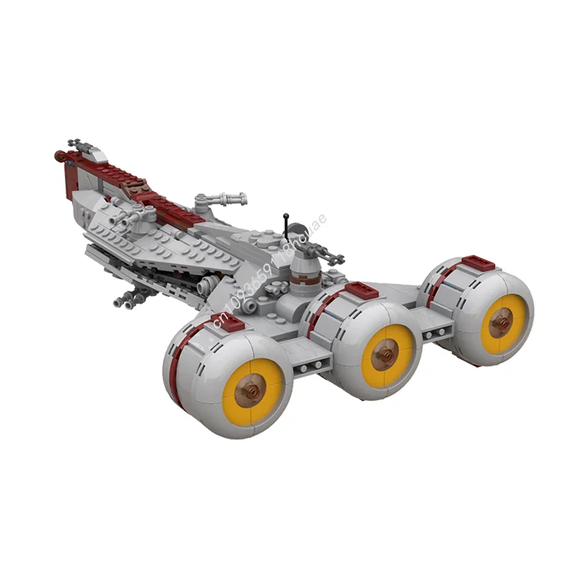 633 Uds. MOC 2bricks cargador de escala C70 modelo de batalla de estrellas arquitectura de bloques de construcción DIY juguetes artesanales montar regalos de navidad