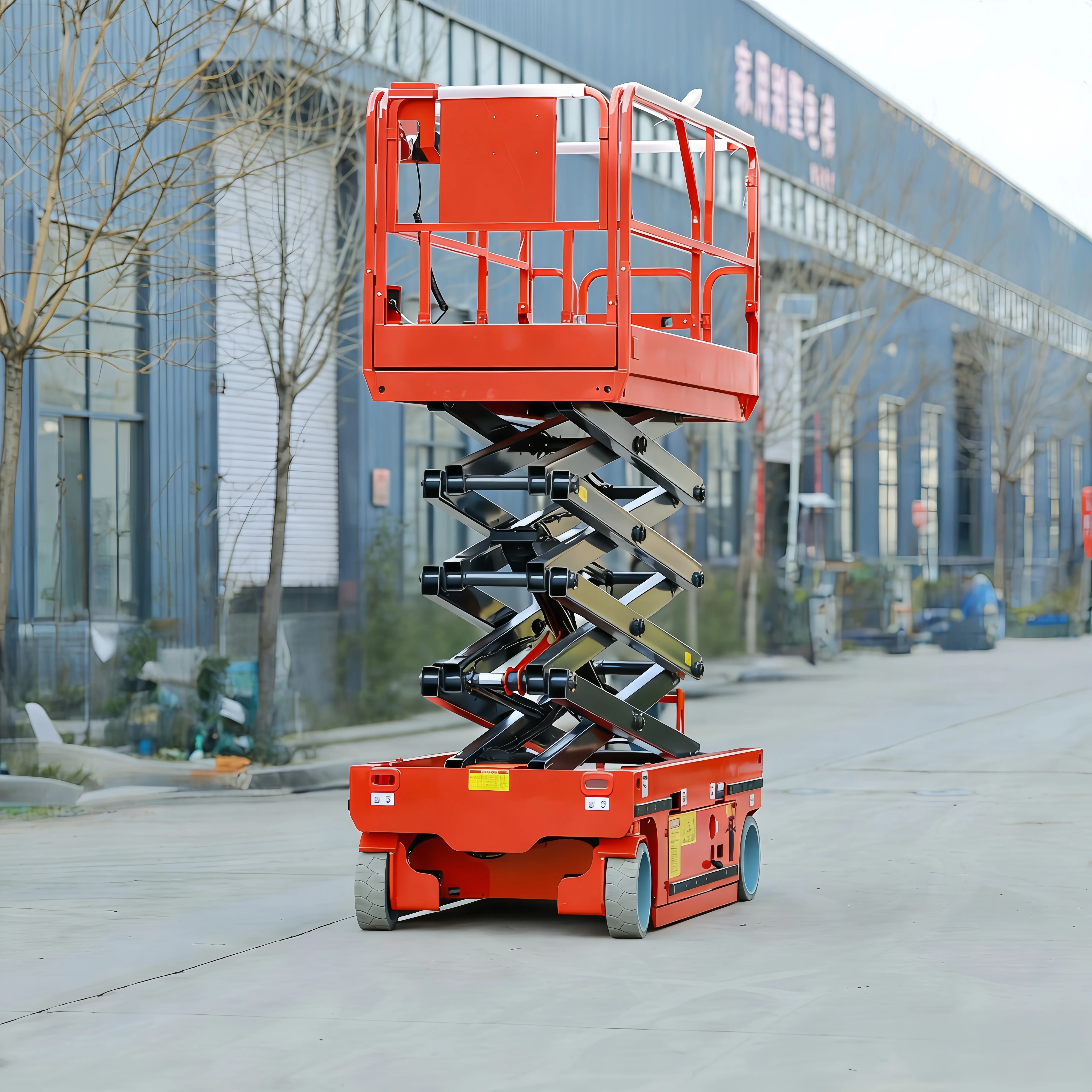 Emergency Power Off Protection Lifting Platform Wheeled Scissor Equipment Prevent Risk During Abnormal Status