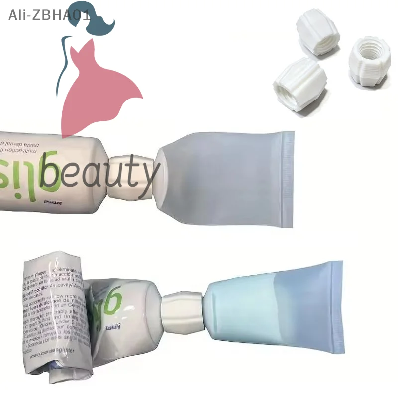 3Pcs Travel Bottles+ Adapters Toothpaste Squeezer Adapter No-Spill Tube Roller For Travel Home Organizer Toothpaste Saver Tool