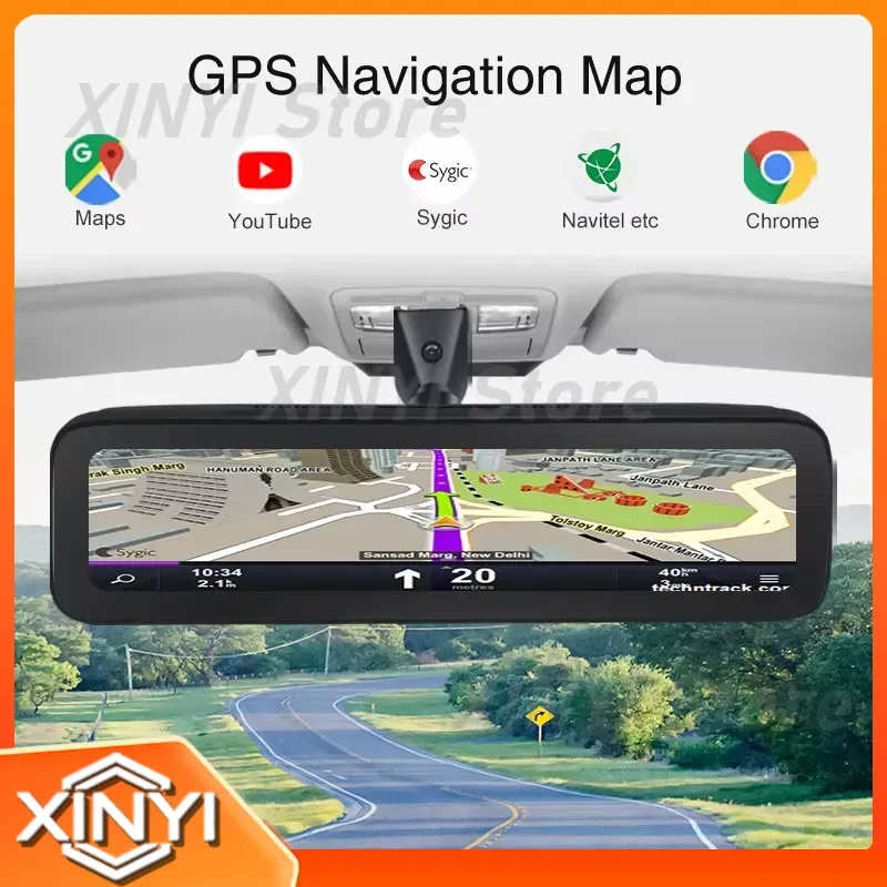 for 4G LTE Dash Camera Car DVR Black Box 4 Lens Dashcam Front Rear Live Streaming on Phone for Long Distance Travel Security