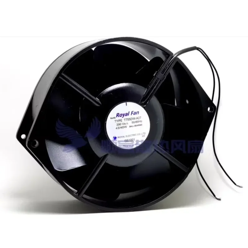 

Ltsf For ROYAL FAN T755DW-A27 AC 200V 43/40W 172x150x55mm 2-Wire Server Cooling Fan