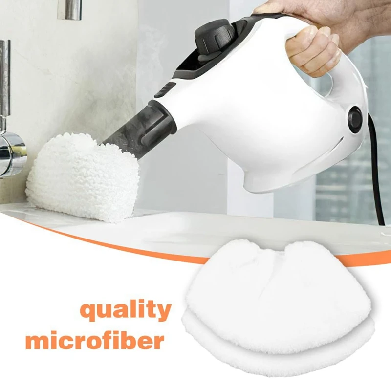 Steam Cleaner Accessories, Pack Of 4 Steam Cleaner Brushes With 2 Microfibre Covers For SC2 SC3 SC4 SC5 Steam Cleaner