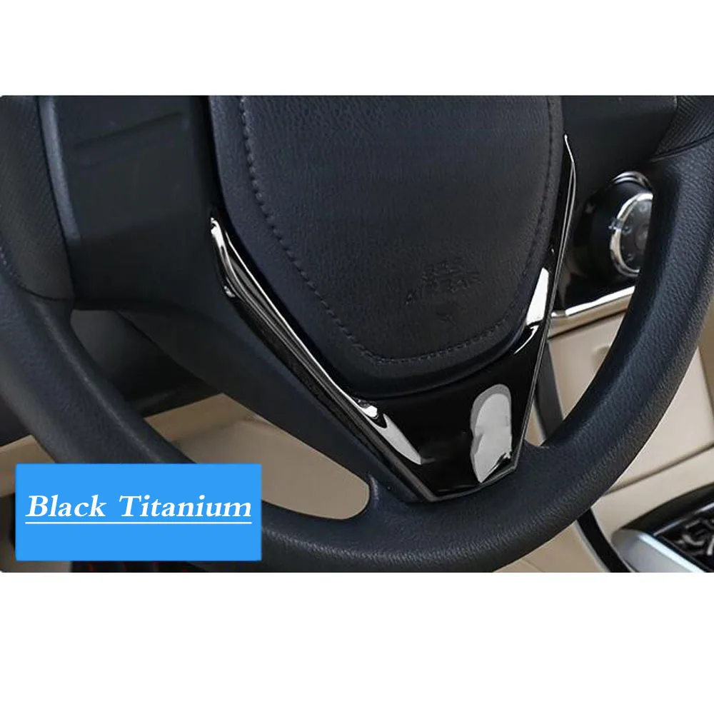 Stainless Steel Car Steering Wheel Panel Cover Trim Decoration Auto Interior Accessories For Toyota Corolla Altis 2014 2015-2019