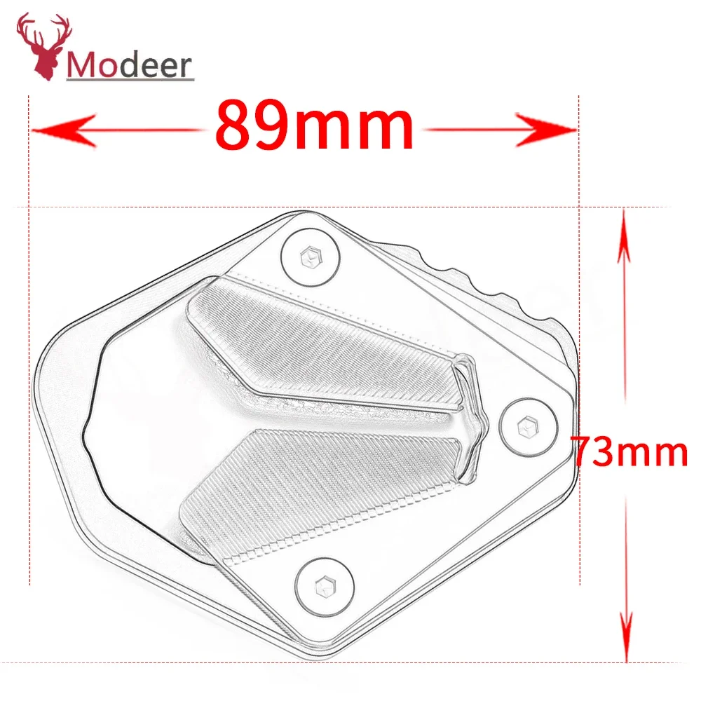 For F 900 GS F900GS F900 GS 2023- Motorcycle Accessories Aluminum Kickstand Pad Enlarger Extension Side Stand Plate