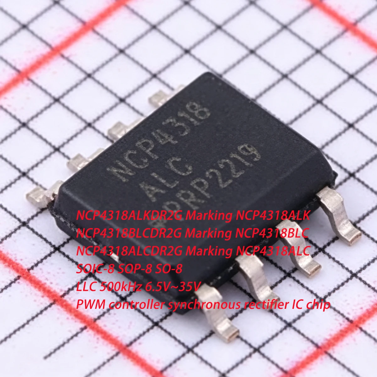 5PCS NCP4318ALKDR2G NCP4318BLCDR2G NCP4318ALCDR2G SOIC-8 SOP8 SO-8 LLC NEW Original PWM controller synchronous rectifier IC chip