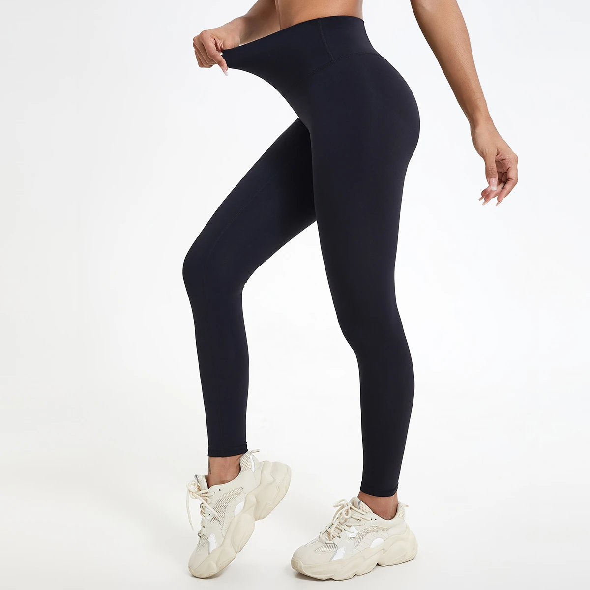 Sommer High-Waist Sweatpants für Damen: Hüftstraffende Gym-Leggings mit Bauchkontrolle, Laufhosen, Workout-Tights, Yoga-Hosen für Frauen – Detail 22