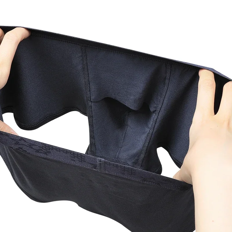 

Мужское нижнее белье, 5 шт., трусы-боксеры с раздельными отделениями, однотонные мужские трусы-боксеры, дышащие, для молодежи