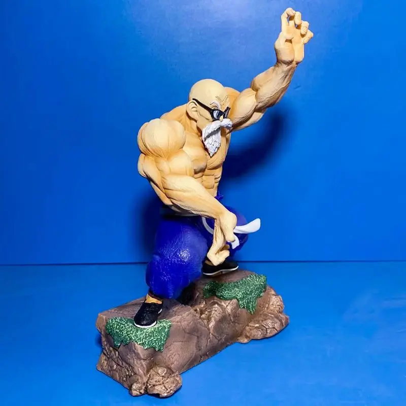 Dragon Ball Kamehameha Muscle Kame Sennin Statue Peripheral Ornaments Trendy Play Birthday Gift Anime Figure Decoration Model