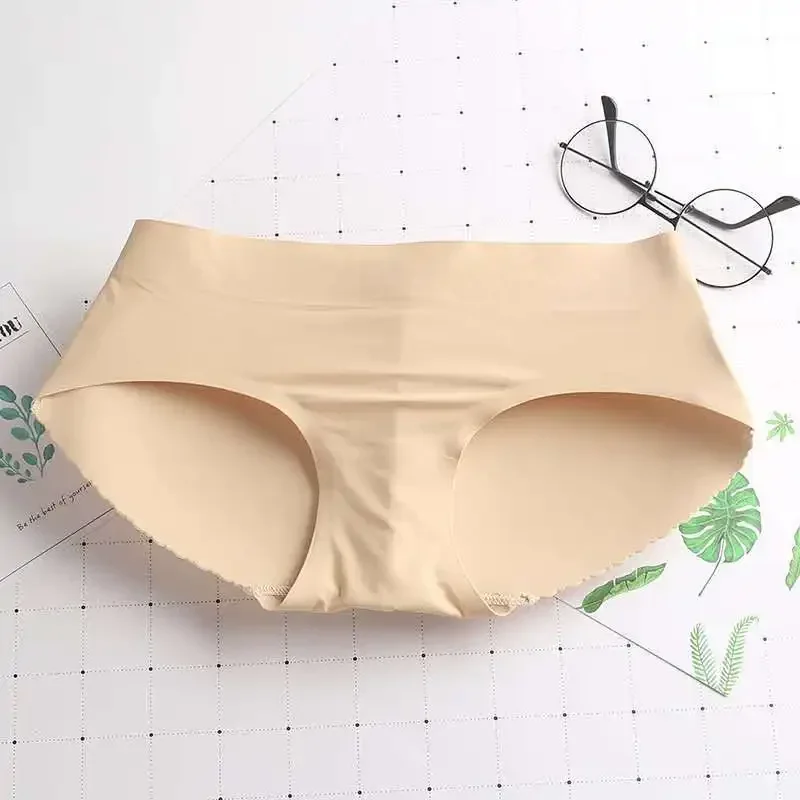 Lady Middle Waist Sexy Padding Panties Bum Padded Butt Lifter Enhancer Hip Push Up Panties Underwear Seamless Panties Buttocks