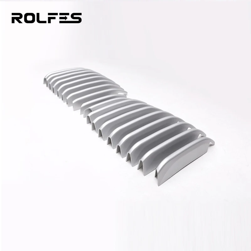 ROLFES 18PCS Front Grille Decoration Trim Strips Cover Frame Stickers For BMW 1 Series 2017-2020