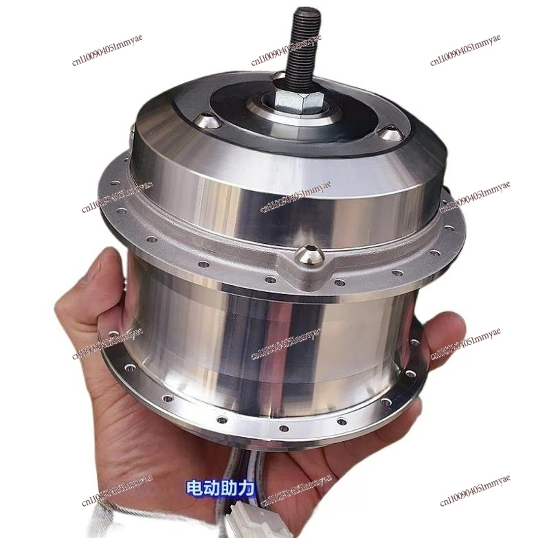 

Electric assist, brushless wheel motor, one-way clutch, gear reduction