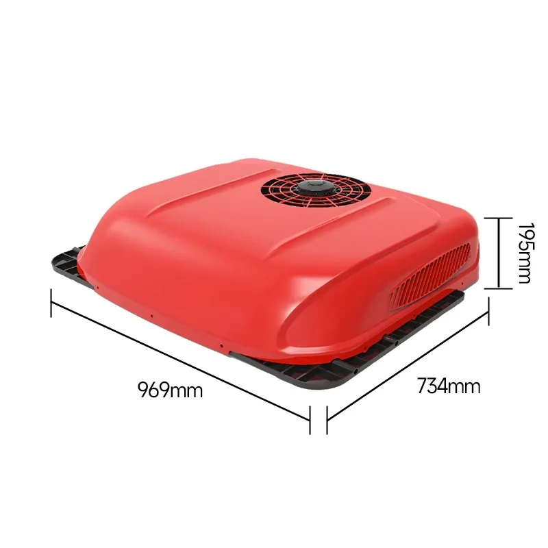 Portable 12/24 Volt Integrated Car Air Conditioner Auto Parking Conditioner for Trucks Vans Roof Trucks Boats Vehicles