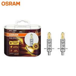 OSRAM H1 12V 55W 2600K 62150FBR Fog Breaker Fog Light Headlight Yellow Light More Bright Auto Halogen Lamp OEM Bulb Pair