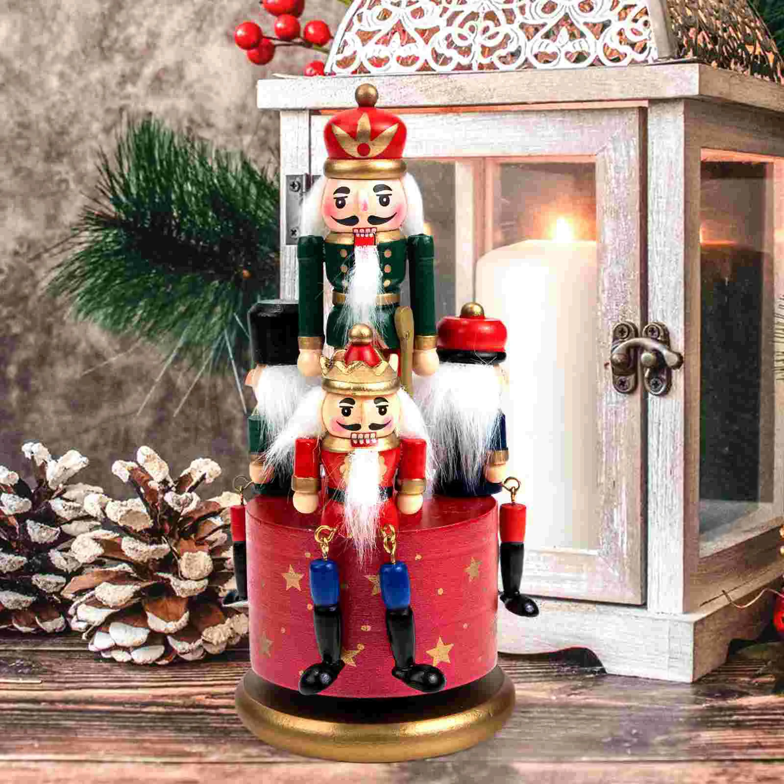 

Music Box Office Decoration Storage Basket Cloth Home Accessories Gift for Xmas