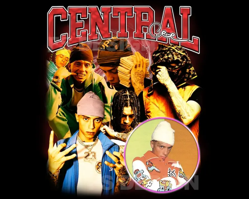 ROCK BAND. Central Cee Png / Shirt Ready to Print, bootleg t shirt vintage, hiphop artist, rap tee, rapper