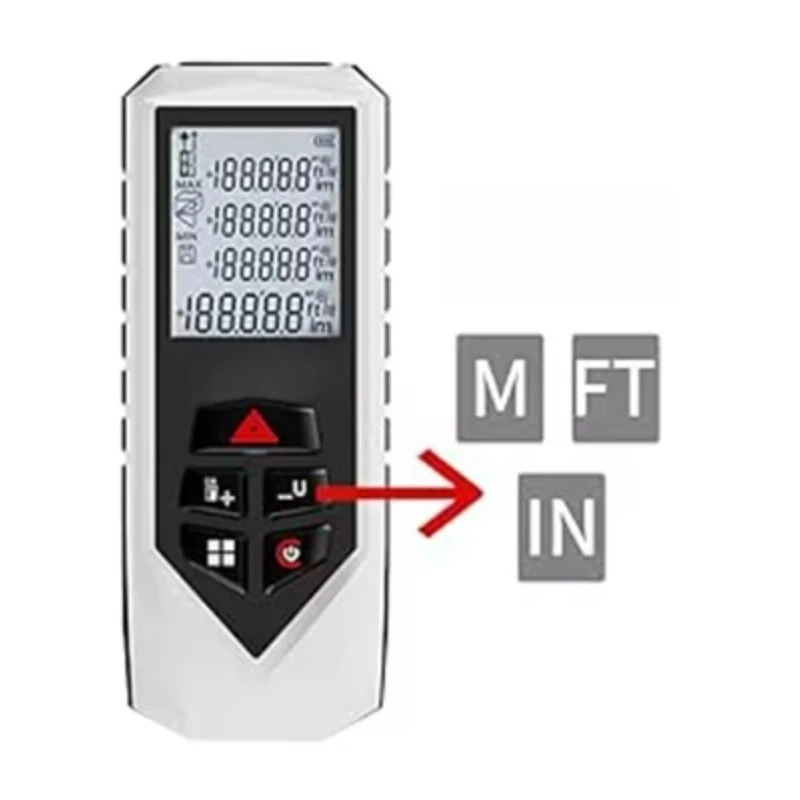 60/100m Red Laser Handheld Portable Digital Laser Distance