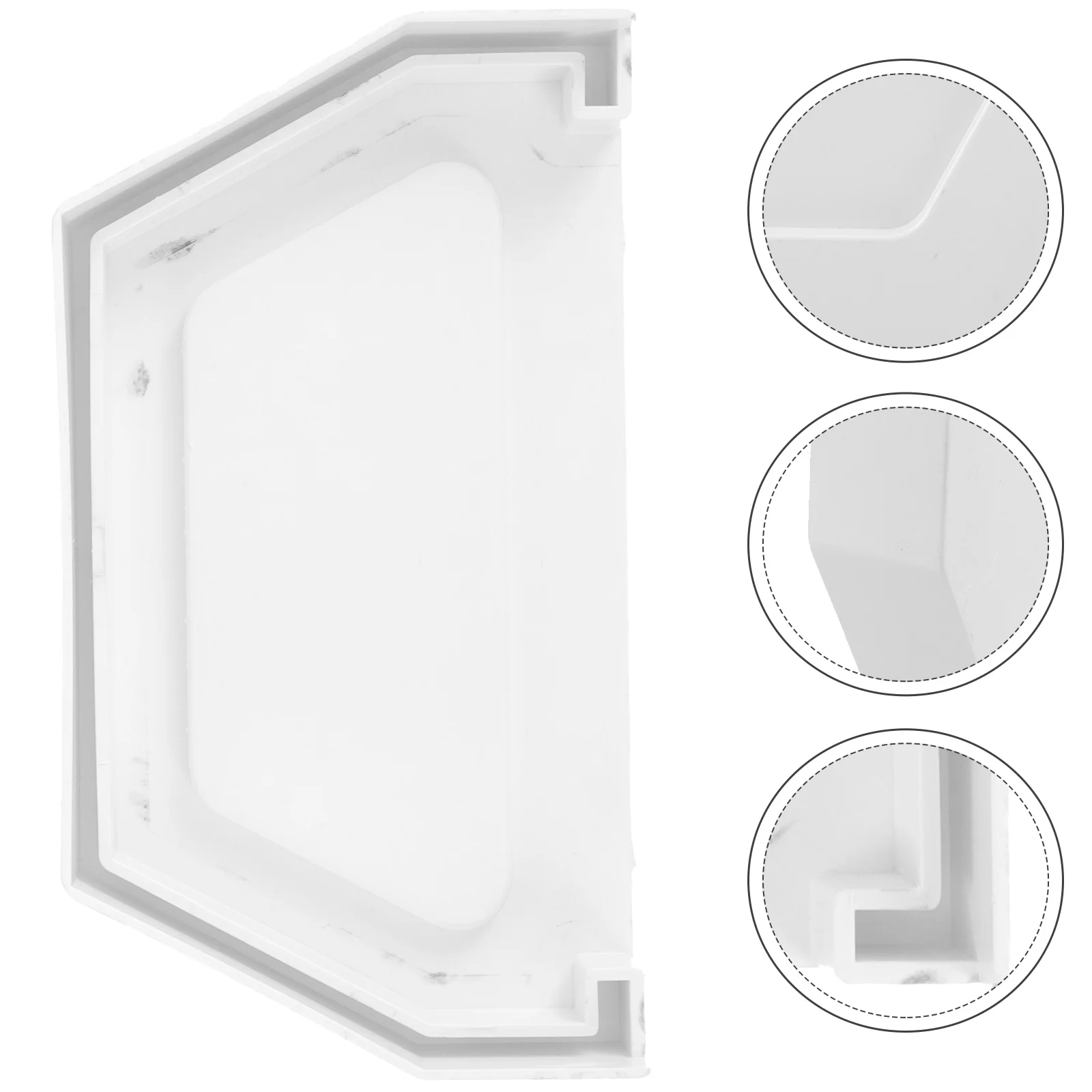 Canaleta de fregadero de PVC, tapón externo Bilateral, tapa de extremo descendente de lluvia, tapas de plástico para interiores, accesorios