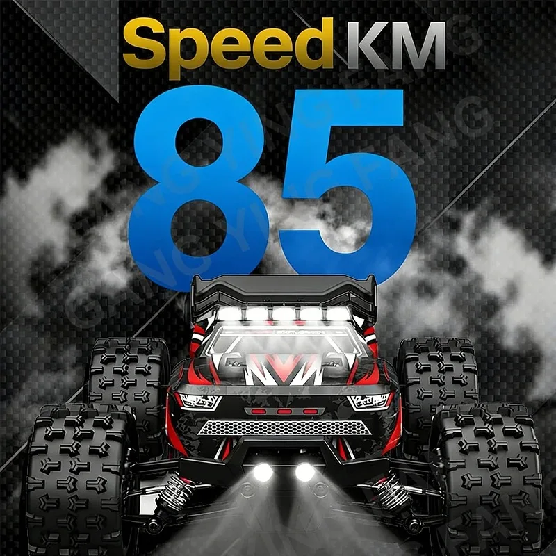 1:14 比例 80キロメートル/時または50キロメートル/時 4WD LEDライト 高速車 4x4トラック 比較 Wltoys 144010 おもちゃ