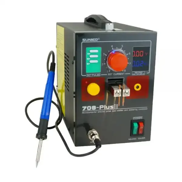 SUNKKO 4.3KW 709Plus Spot Welding Machine With Remote Soldering Pen Electric Soldering Iron Spot Welder For Battery Pack Welding