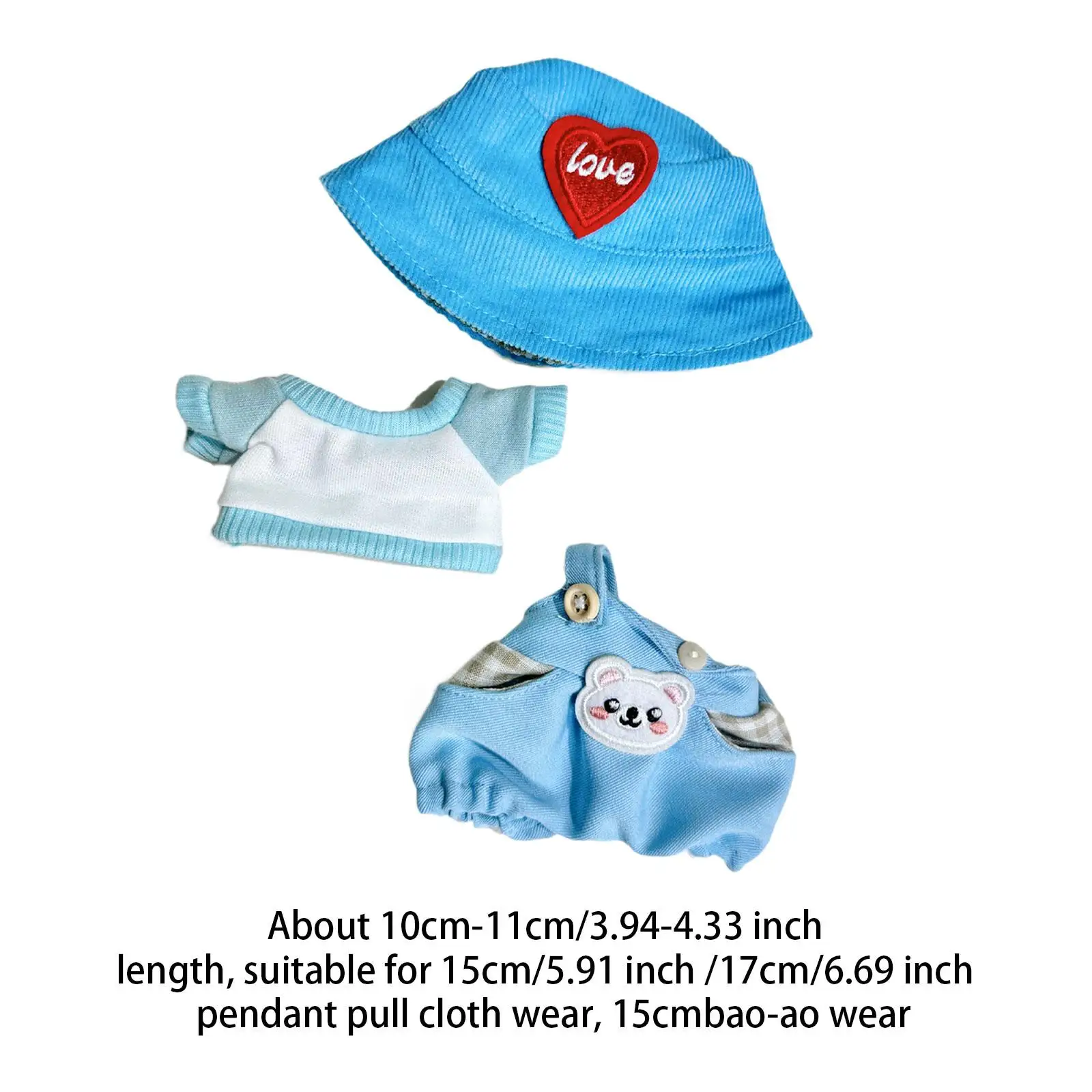 

Plush Figure Pants Outfit Costumes, DIY Educational Photo Props Make Your Own Dolls Dress up for 5.91inch 6.69inch Doll