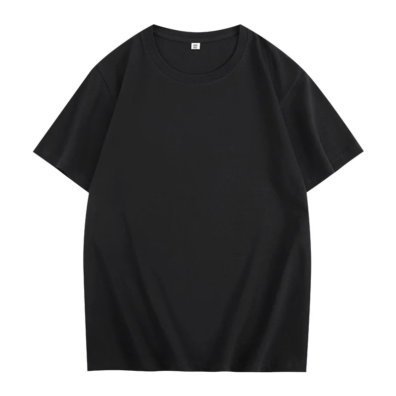 200Combed Cotton Crew Neck Short SleeveTCasual Loose Printed ShirtlogoAdvertising Shirts Class Uniforms Blank Blank Shirts Custo