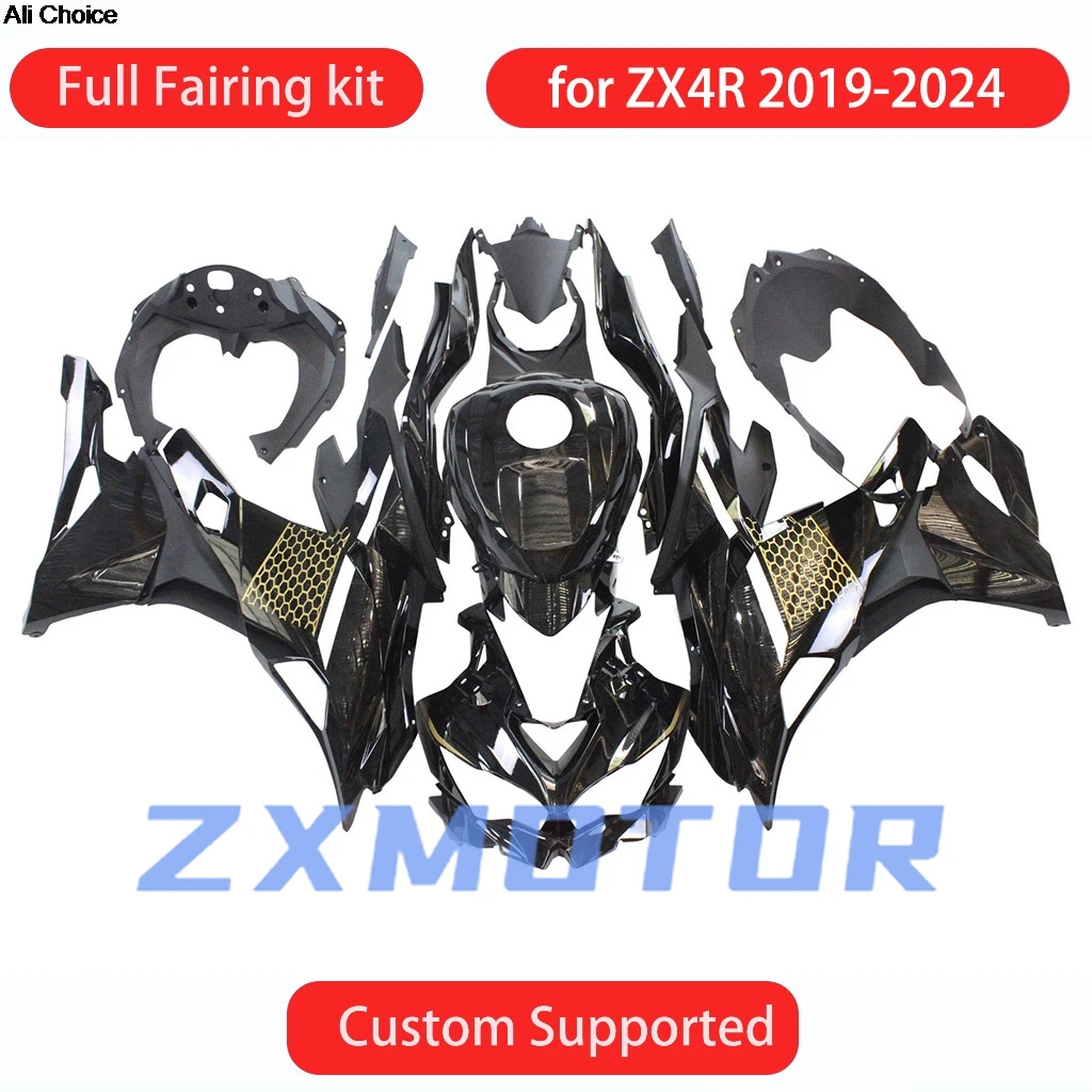 

Fit for Kawasaki ZX4R 2019 2020 2021 2022 2023 2024 ABS Plastic Fairing Set ZX 4R 19-24 Painted Fairings Bodywork Cowl Kit