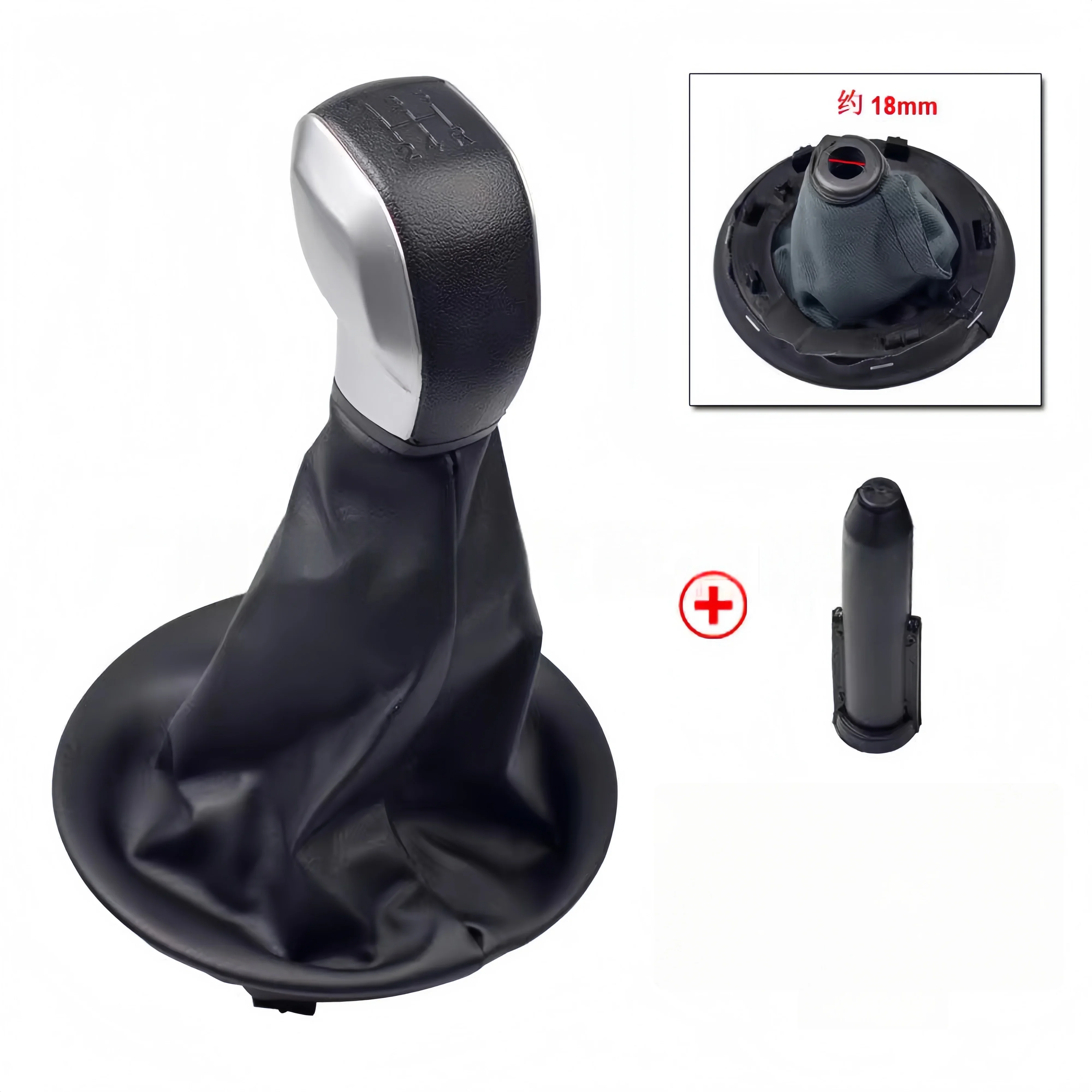 5 Speed Car Gear Shift Knob forFor Citroen Berlingo II MK2 For Peugeot Partner 2008-2018 Leather Gaiter Lever Stick Accessories