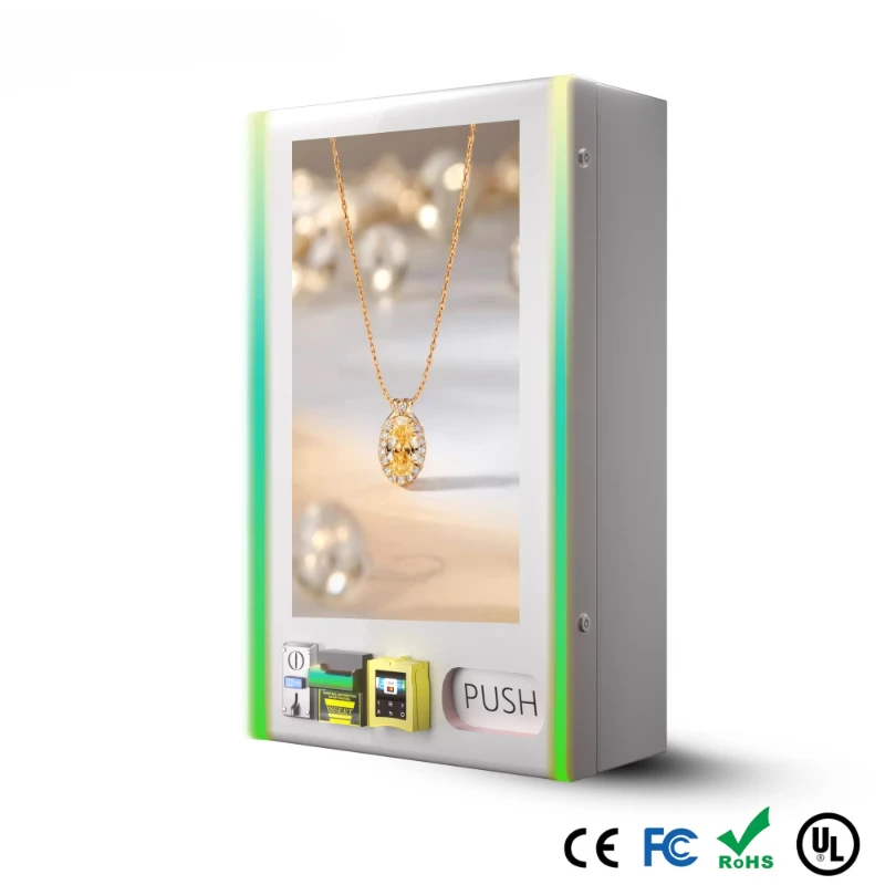 32inch Digital Touch Screen Mini Vending Machine, Support Nayax Credit Card Payment, Wall Mounted Vending Machine