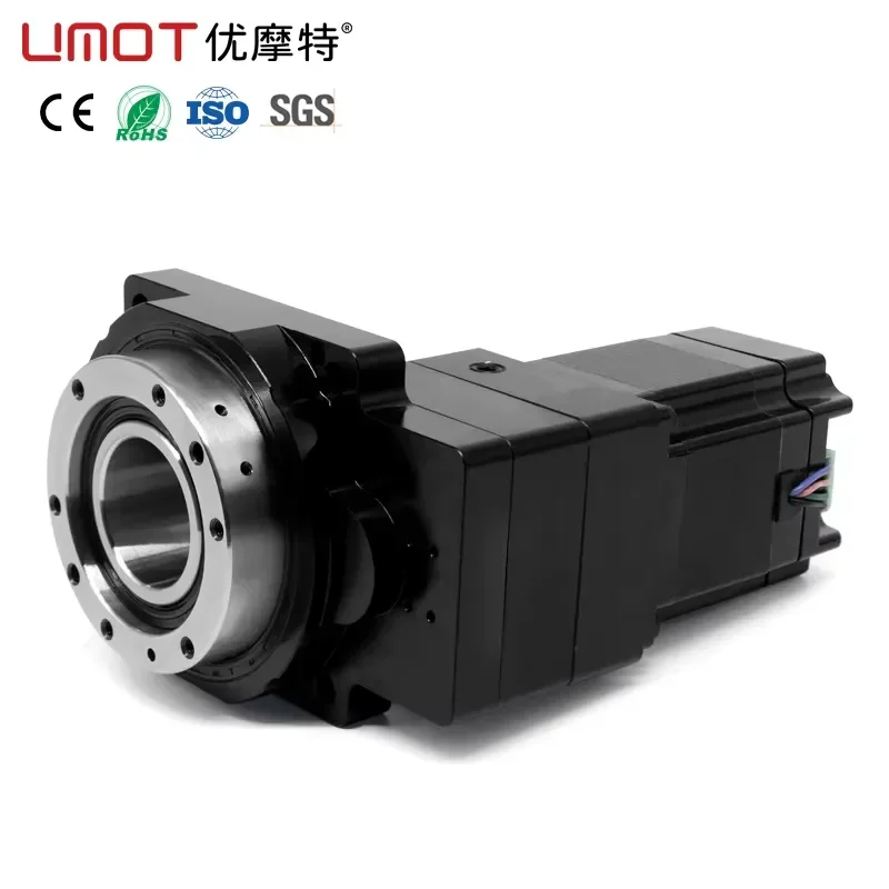 UMOT Nema23 Integrated Stepper Motor Driven Hollow Rotary Stage Hollow Rotating Lift Platform Actuator Mechanical Lifting