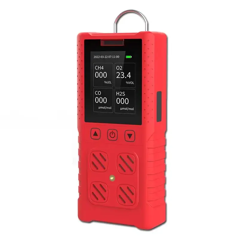 Multigas 4 In 1 Gas Dory Draagbare Co/O2/H 2S/Ex Gas Detector Gas Analyzer Met Lcd-Scherm