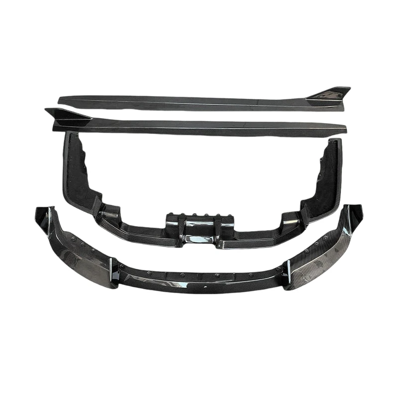 High Quality Real Carbon Fiber AD Style Front Lip Side Skirt Rear Diffuser Car Bumper Body Kit for BMW 2 Series G87 M2 2023+