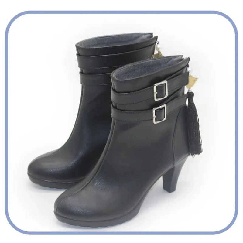 

25COSRyushen обувь для косплея Vtuber реквизит для косплея аниме аксессуары Хэллоуин карнавальные ботинки обувь из искусственной кожи на заказ