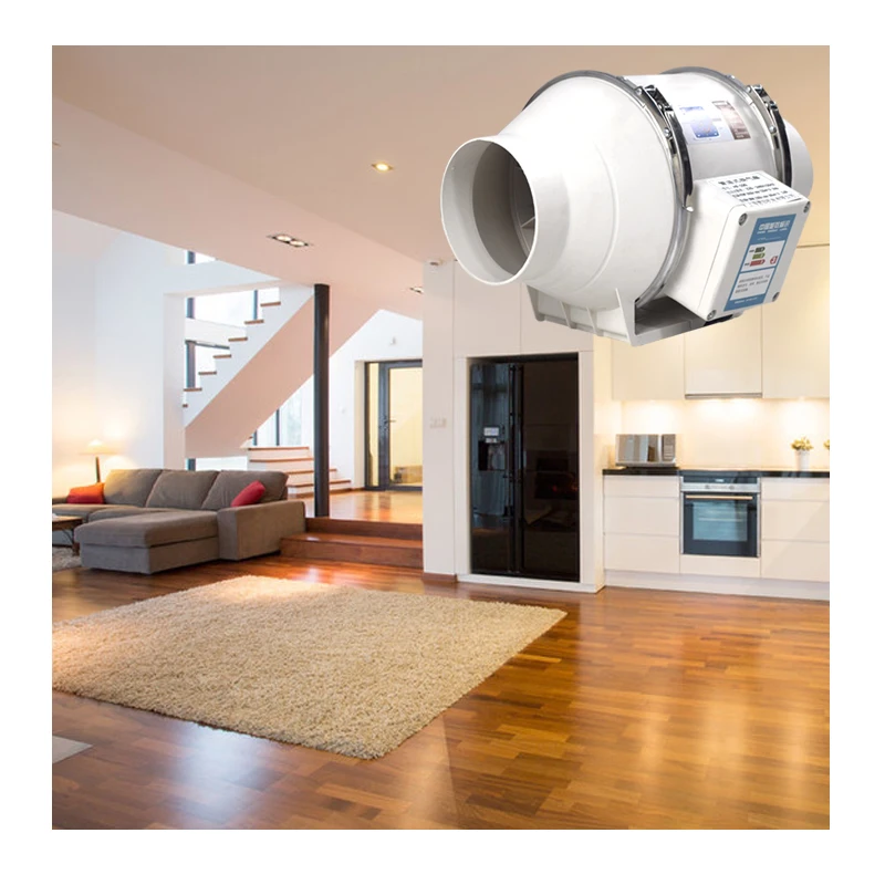 China Factory Efficient Ventilation Low Noise Energy Saving Pipe Exhaust Fan for Restaurant Living Room
