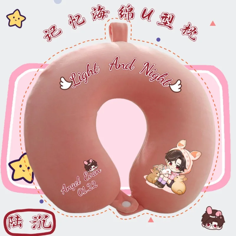 Anime Light and Night Game Cos Jesse Evan Charlie Sariel Osborn 2024 Unisex U-shaped Memory Cotton Neck Pillow Practical Gift